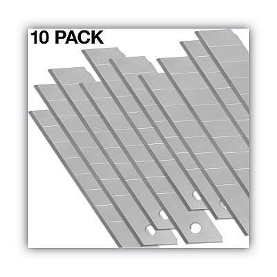 COSCO Snap Blade Utility Knife Replacement Blades, 10/Pack (COS091471)