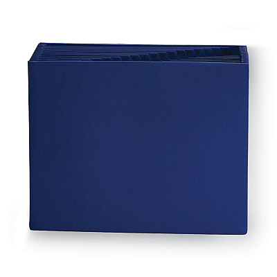 Smead Heavy-Duty Indexed Expanding Open Top Color Files, 21 Sections, 1/21-Cut Tabs, Letter Size, Navy Blue (SMD70720)