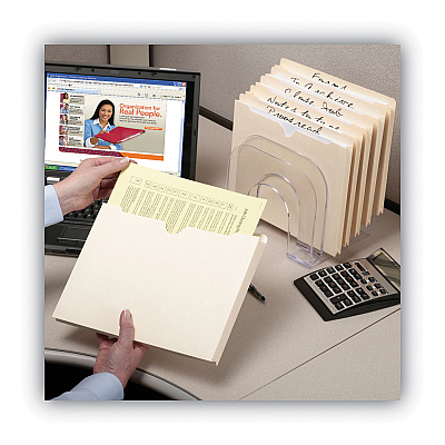 Smead 100% Recycled Top Tab File Jackets, Straight Tab, Legal Size, Manila, 50/Box (SMD75607)