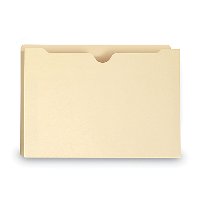 Smead 100% Recycled Top Tab File Jackets, Straight Tab, Legal Size, Manila, 50/Box (SMD75607)