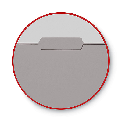 Smead Interior File Folders, 1/3-Cut Tabs: Assorted, Letter Size, 0.75" Expansion, Gray, 100/Box (SMD10251)