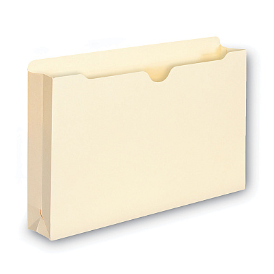 Smead 100% Recycled Top Tab File Jackets, Straight Tab, Legal Size, Manila, 50/Box (SMD75607)