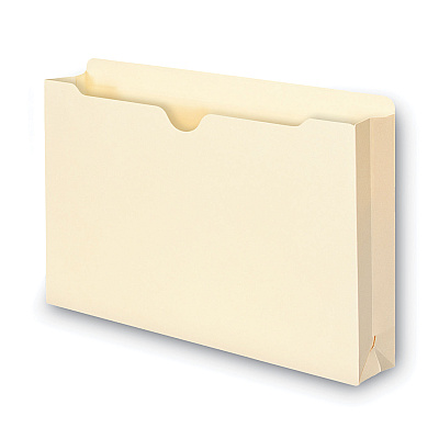 Smead 100% Recycled Top Tab File Jackets, Straight Tab, Legal Size, Manila, 50/Box (SMD75607)
