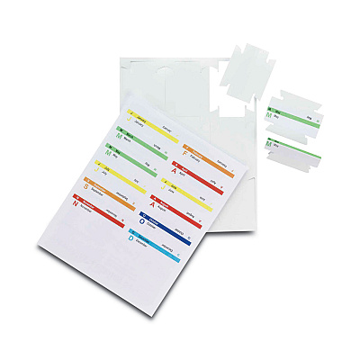 Smead Viewables Hanging Folder Tabs and Labels, Quick-Fold Tabs with Labels, 1/3-Cut, White, 3.5" Wide, 45/Pack (SMD64912)