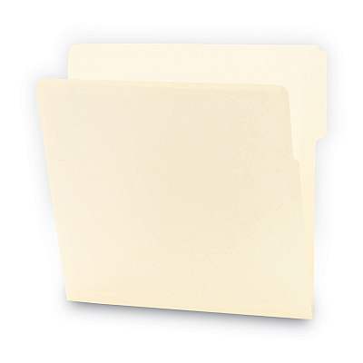 Smead Heavyweight Manila End Tab Folders, 9" High Front, 1/3-Cut Tabs: Top, Letter Size, 0.75" Expansion, Manila, 100/Box (SMD24135)