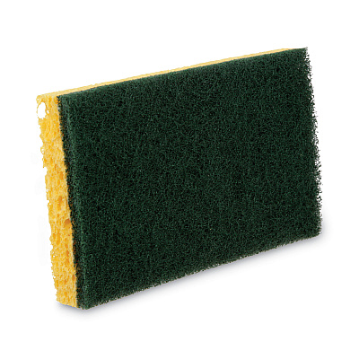 3M Niagara Medium Duty Scrubbing Sponge 74N, 3.6 x 6, 1" Thick, Yellow/Green, 20/Carton (MMM19428)