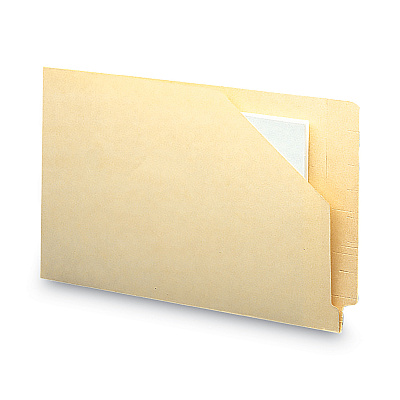 Smead End Tab Jackets with Reinforced Tabs, Straight Tab, Legal Size, 11-pt Manila, 100/Box (SMD76700)