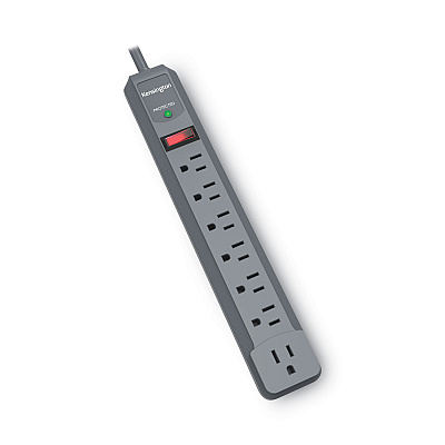 Kensington Guardian Premium Surge Protector, 7 AC Outlets, 6 ft Cord, 540 J, Gray (KMW38217)