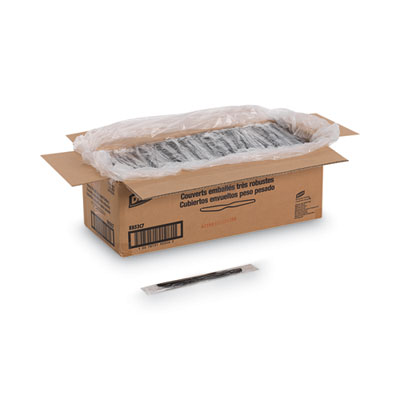 Dixie Individually Wrapped Heavyweight Knives, Polystyrene, Black, 1,000/Carton (DXEKH53C7)