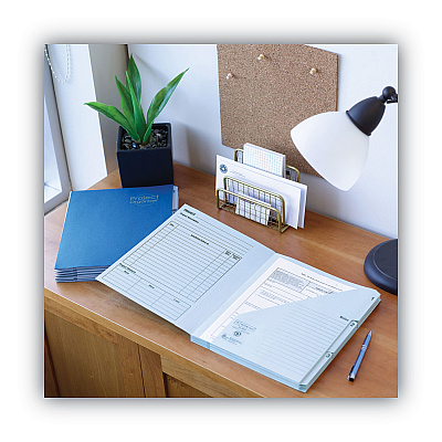 Smead 10-Pocket Project Organizer with Indexed Tabs (1-10), 10 Sections, Unpunched, 1/3-Cut Tabs, Letter Size, Lake Blue/Navy Blue (SMD89200)