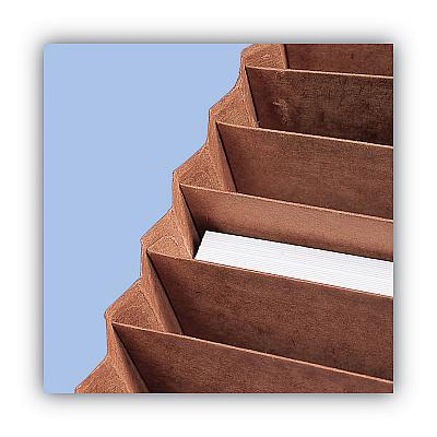 Smead TUFF Expanding Open-Top Stadium File, 31 Sections, 1/31-Cut Tabs, Legal Size, Redrope (SMD70469)