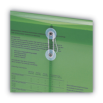 Smead Poly String and Button Interoffice Envelopes, Open-End (Vertical), 9.75 x 11.63, Transparent Green, 5/Pack (SMD89543)