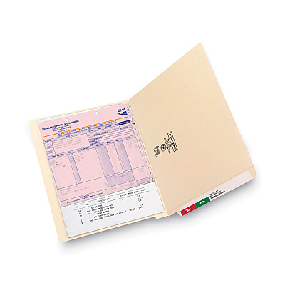 Smead 100% Recycled Manila End Tab Folders, Straight Tabs, Letter Size, 0.75" Expansion, Manila, 100/Box (SMD24160)