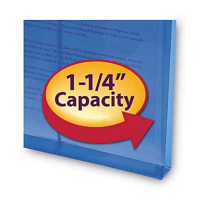 Smead Poly String and Button Interoffice Envelopes, Open-End (Vertical), 9.75 x 11.63, Transparent Blue, 5/Pack (SMD89542)
