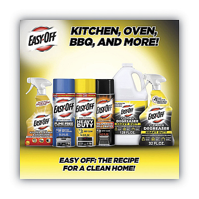 EASY-OFF Heavy Duty Oven Cleaner, Fresh Scent, Foam, 14.5 oz Aerosol Spray (RAC87979)