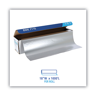 Boardwalk Standard Aluminum Foil Roll, 63 Gauge, 18" x 1,000 ft (BWK7116)
