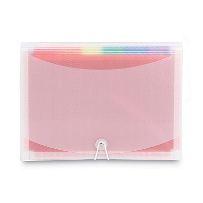 Smead ColorVue Expanding File, 13 Sections, Cord/Hook Closure, 1/6-Cut Tabs, Letter Size, Randomly Assorted Colors (SMD70723)