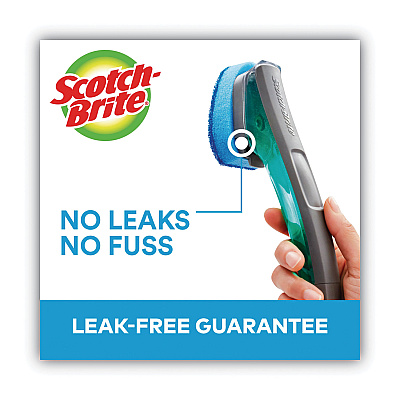 Scotch-Brite Advanced Soap Control Non-Scratch Dishwand, 4 x 11.25, Blue (MMM451U4)