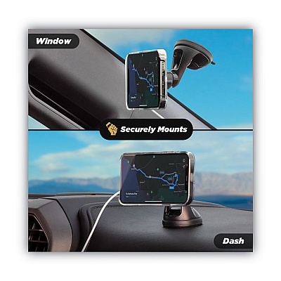 Scosche MagicMount MSC Window/Dash Car Phone Holder Mount Kit for iPhone 12, Black (SOSMSHWDPD20SP)