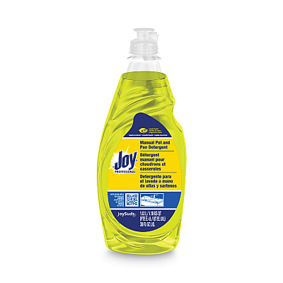 Joy Dishwashing Liquid, Lemon Scent, 38 oz Bottle, 8/Carton (JOY43606CT)