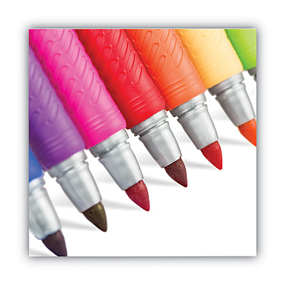 BIC Intensity Fine Tip Permanent Marker Value Pack, Fine Bullet Tip, Assorted Colors, 36/Set (BICGXPMP361ASST)