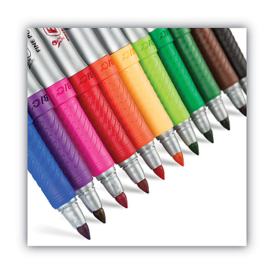 BIC Intensity Fine Tip Permanent Marker Value Pack, Fine Bullet Tip, Assorted Colors, 36/Set (BICGXPMP361ASST)