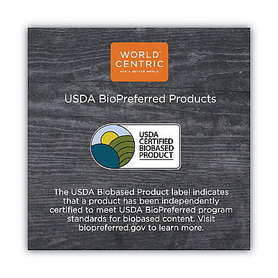 World Centric TPLA Compostable Cutlery, Knife, 6.7", White, 750/Carton (WORKNPSI)