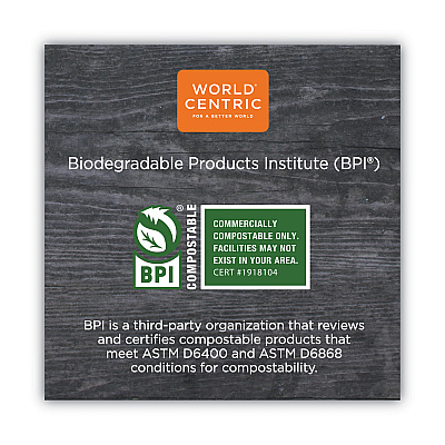 World Centric TPLA Compostable Cutlery, Fork, 6.3", White, 750/Carton (WORFOPSI)