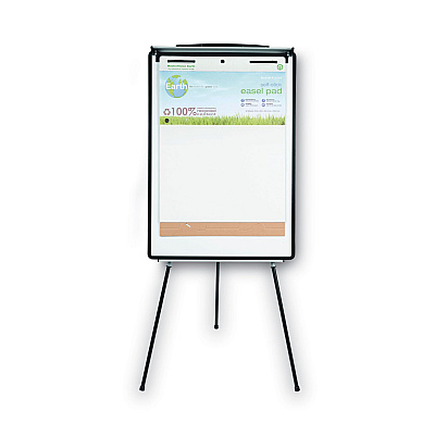 MasterVision Magnetic Gold Ultra Dry Erase Tripod Easel with Extension Arms, 32" to 72", Black/Silver (BVCEA23062119)
