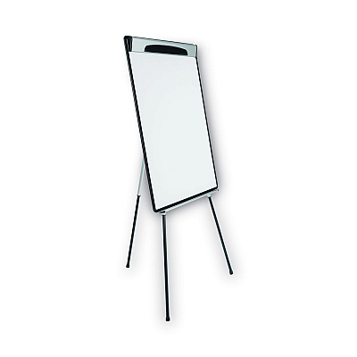 MasterVision Magnetic Gold Ultra Dry Erase Tripod Easel with Extension Arms, 32" to 72", Black/Silver (BVCEA23062119)