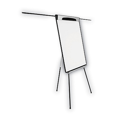 MasterVision Magnetic Gold Ultra Dry Erase Tripod Easel with Extension Arms, 32" to 72", Black/Silver (BVCEA23062119)