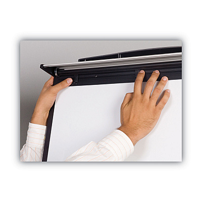 MasterVision Magnetic Gold Ultra Dry Erase Tripod Easel with Extension Arms, 32" to 72", Black/Silver (BVCEA23062119)