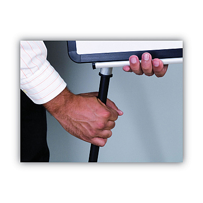 MasterVision Magnetic Gold Ultra Dry Erase Tripod Easel with Extension Arms, 32" to 72", Black/Silver (BVCEA23062119)