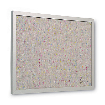MasterVision Designer Fabric Bulletin Board, 24 x 18, Gray Surface, Gray MDF Wood Frame (BVCFB0470608)
