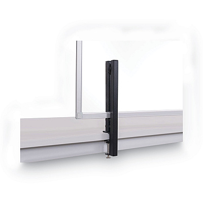 MasterVision Protector Series Glass Aluminum Desktop Divider, 40.9 x 0.16 x 27.6, Clear (BVCGL34019101)