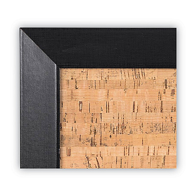 MasterVision Natural Cork Bulletin Board, 36 x 24, Tan Surface, Black Wood Frame (BVCSF0722581012)