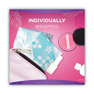 Always Thin Daily Panty Liners, Regular, 120/Pack, 6 Packs/Carton (PGC10796)
