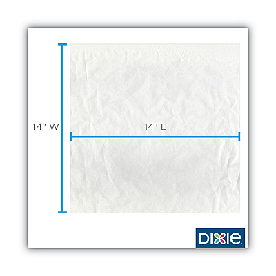 Dixie All-Purpose Food Wrap, Dry Wax Paper, 14 x 14, White, 1,000/Carton (DXEGRC1414)