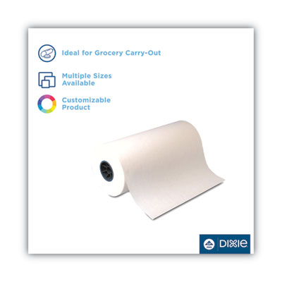 Dixie Kold-Lok Polyethylene-Coated Freezer Paper Roll, 24" x 1,100 ft, White (DXEKL24)