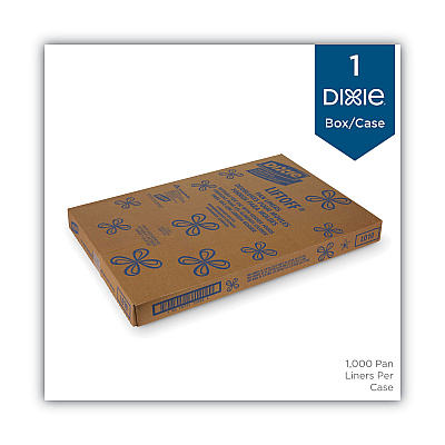 Dixie Greaseproof Liftoff Pan Liners, 16.38 x 24.38, White, 1,000 Sheets/Carton (DXELO10)