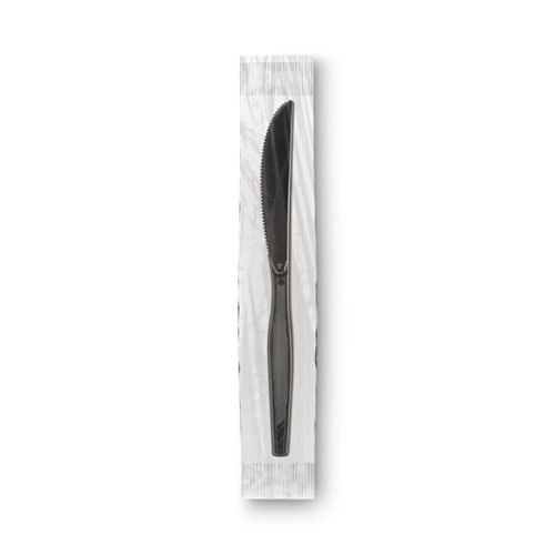 Dixie GrabN Go Wrapped Cutlery, Knives, Black, 90/Box (KM5W540PK)