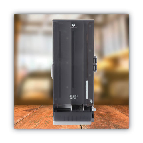 Dixie SmartStock Utensil Dispenser, Knives, 10 x 8.75 x 24.75, Translucent Gray (SSKD120)