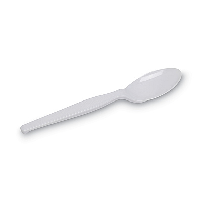 Dixie Individually Wrapped Mediumweight Polystyrene Cutlery, Teaspoons, White, 1,000/Carton (DXETM23C7)