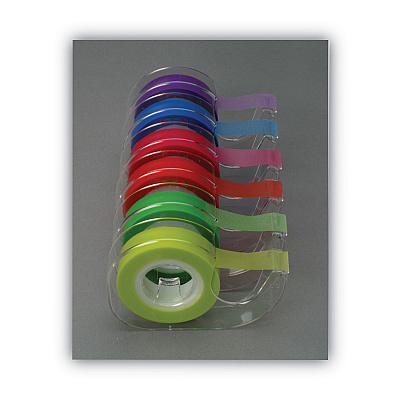 LEE Removable Highlighter Tape, 0.5" x 720", Assorted, 6/Pack (LEE13888)