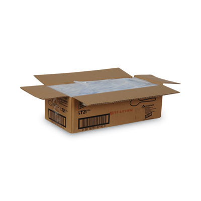 Lightweight Polystyrene Cutlery, Teaspoon, White, 1,000/Carton (DXELT21)