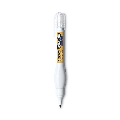BIC Wite-Out Shake 'n Squeeze Correction Pen, 8 mL, White, 4/Pack (BICWOSQPP418)