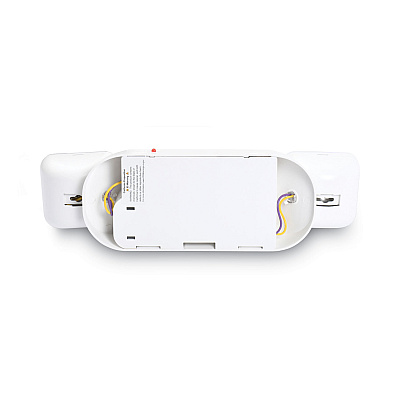 Tatco Swivel Head Twin Beam Emergency Lighting Unit, 12.75w x 4d x 5.5"h, White (TCO70012)