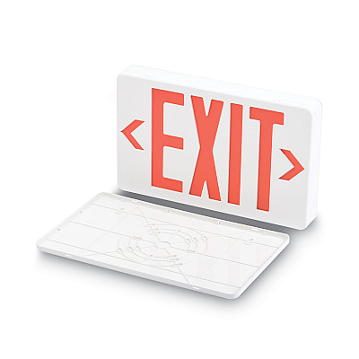 Tatco LED Exit Sign, Polycarbonate, 12.25 x 2.5 x 8.75, White (TCO07230)