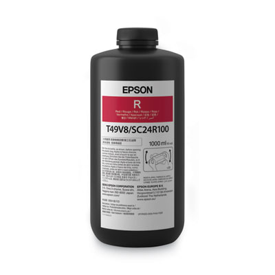 Epson T49V810 (T49V) UltraChrome UV Ink, 1,000 mL, Red