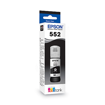 Epson T552020S (T552) Claria High-Yield Ink, 70 mL, Black